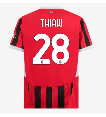 AC Milan Malick Thiaw #28 Replika Hjemmebanetrøje 2024-25 Kortærmet